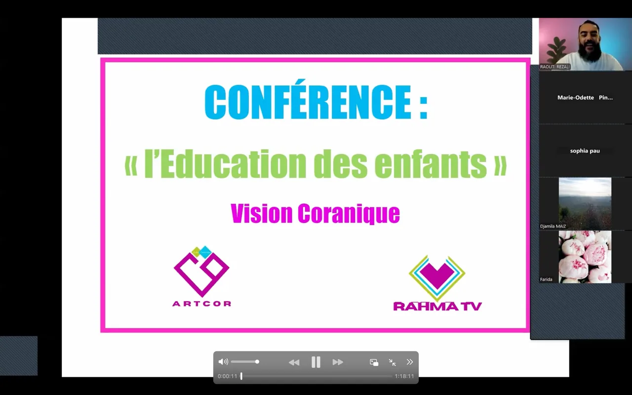 Conférence L’éducation des enfants : une vision coranique, présentée par Raouti Rezali.